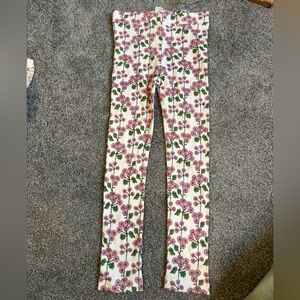 Kate Quinn Pink Floral Cotton Leggings